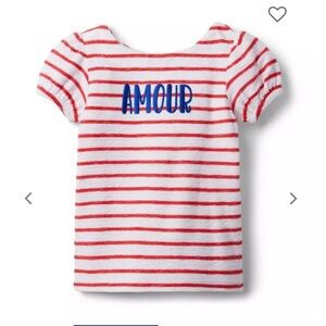 Janie& Jack AMOUR TERRY TOP size 8